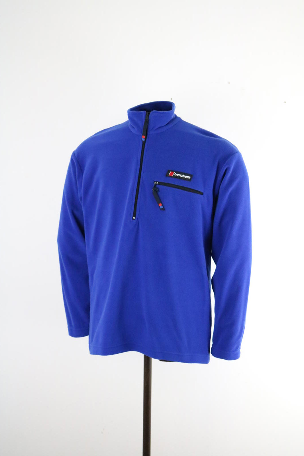 Berghaus Zip Fleece Sweatshirt Small Blue Vintage Hiking Outdoors