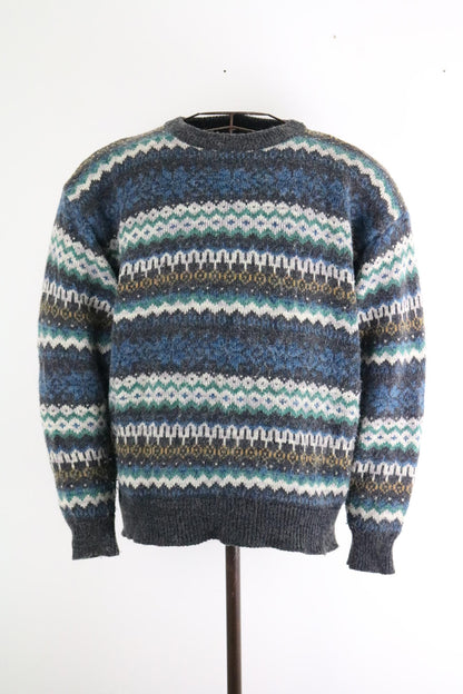 Vintage C&A Fairisle Sweater XL New Fast Wool Acrylic Blend