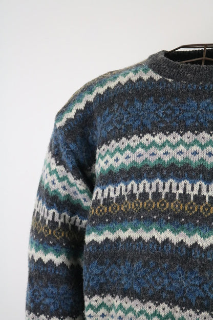 Vintage C&A Fairisle Sweater XL New Fast Wool Acrylic Blend