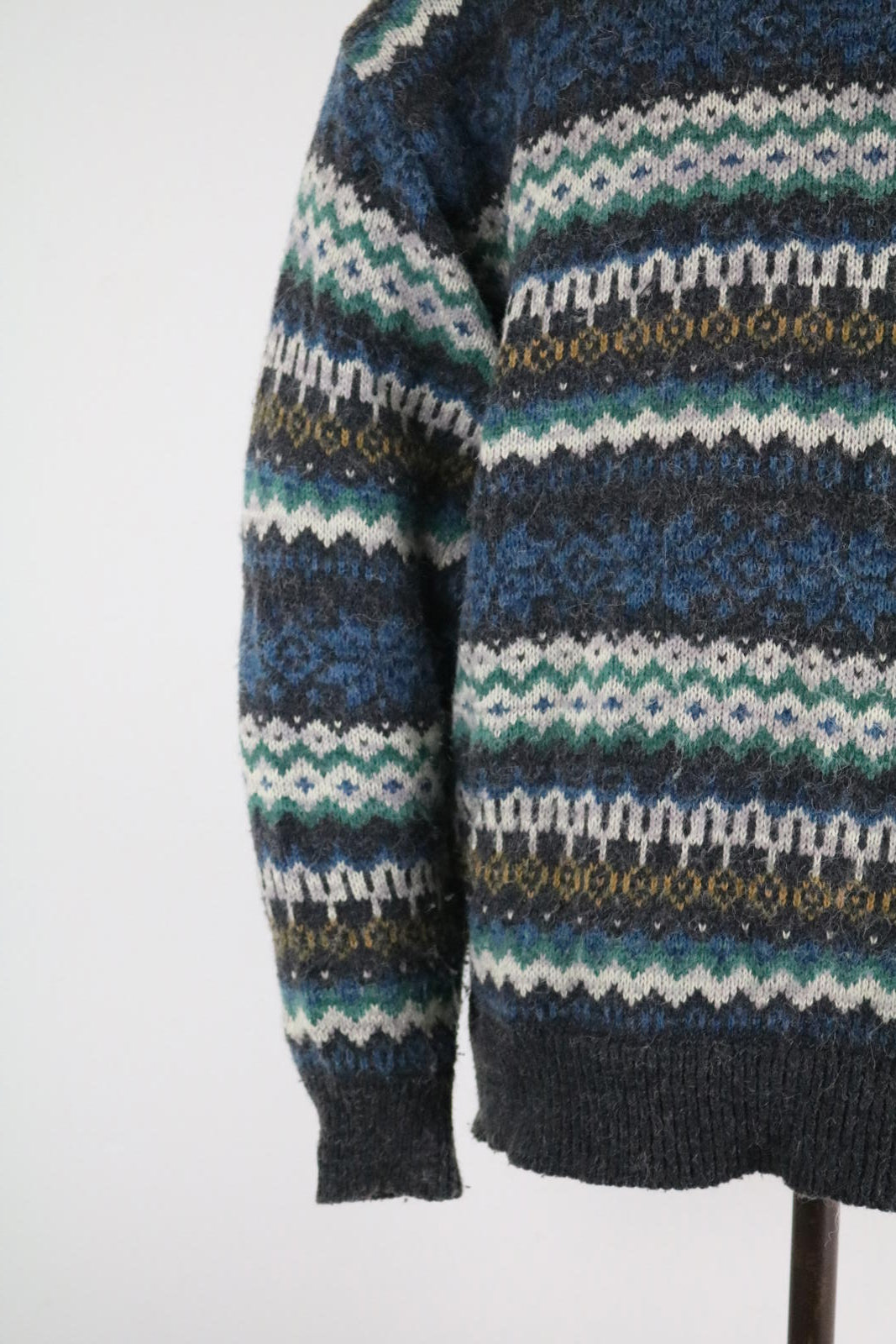 Vintage C&A Fairisle Sweater XL New Fast Wool Acrylic Blend