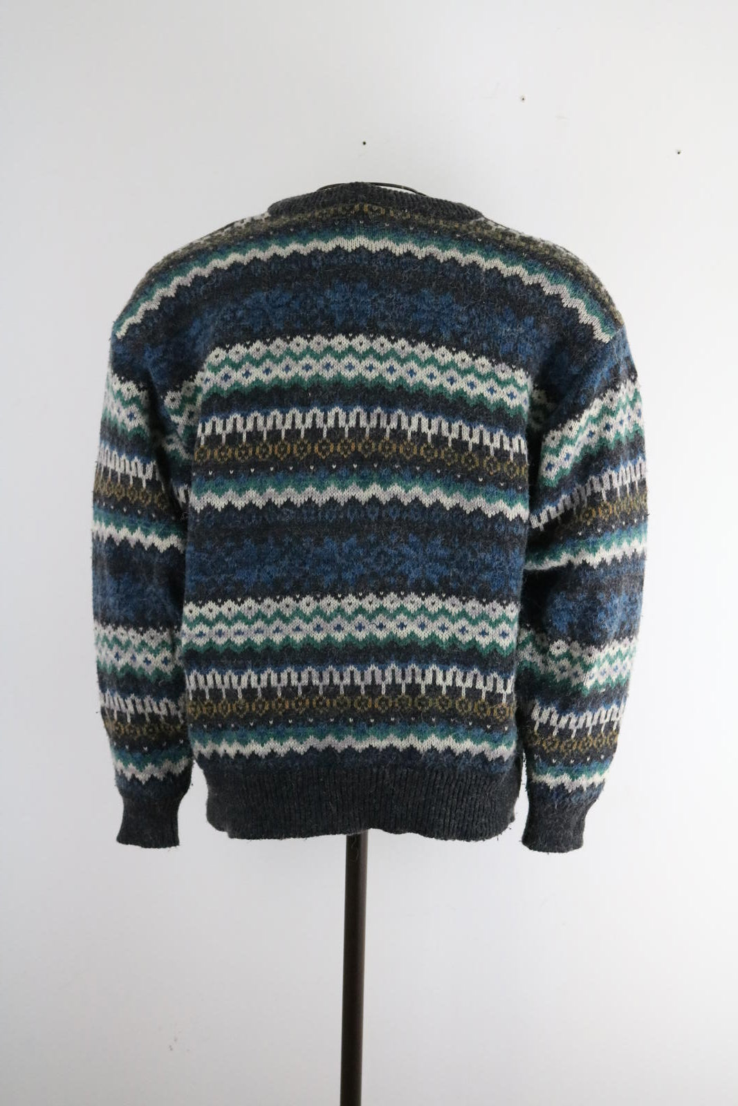 Vintage C&A Fairisle Sweater XL New Fast Wool Acrylic Blend