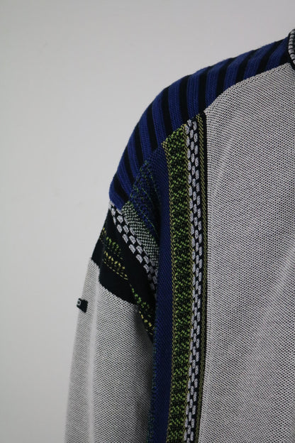 Carlo Colucci Cosby 90s Knit Sweater XL Polo Collar