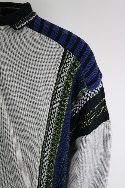 Carlo Colucci Cosby 90s Knit Sweater XL Polo Collar