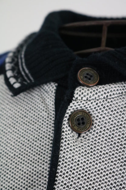 Carlo Colucci Cosby 90s Knit Sweater XL Polo Collar