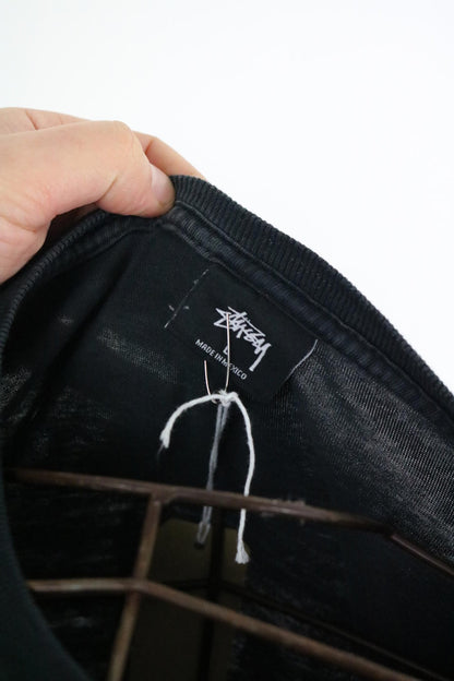 Stussy Long Sleeve T Shirt Large Dice Black Mens