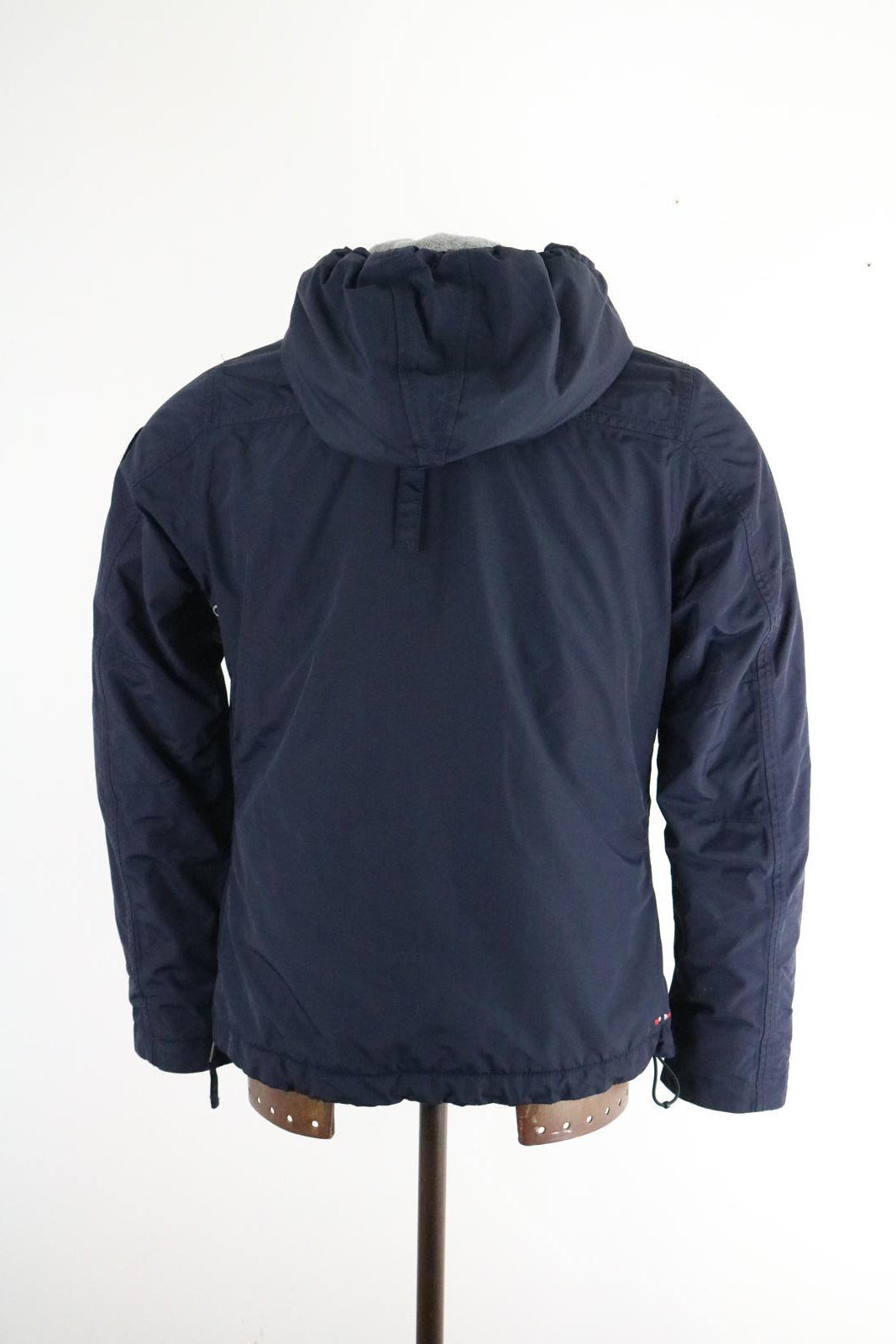 Napapijri Pullover Jacket Medium Fleece Lined Winter Coat Navy Mens