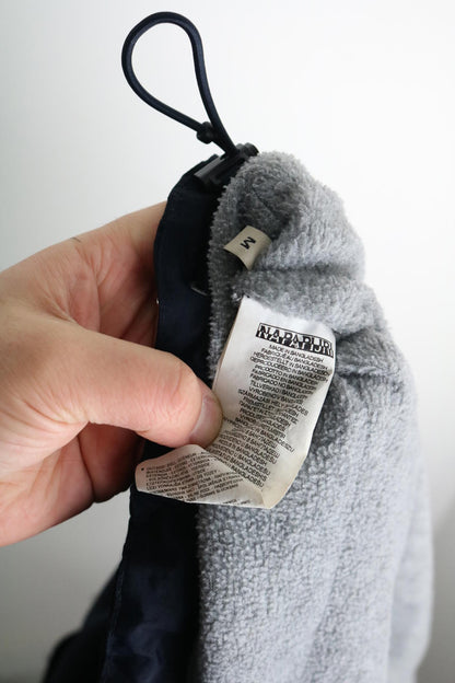 Napapijri Pullover Jacket Medium Fleece Lined Winter Coat Navy Mens