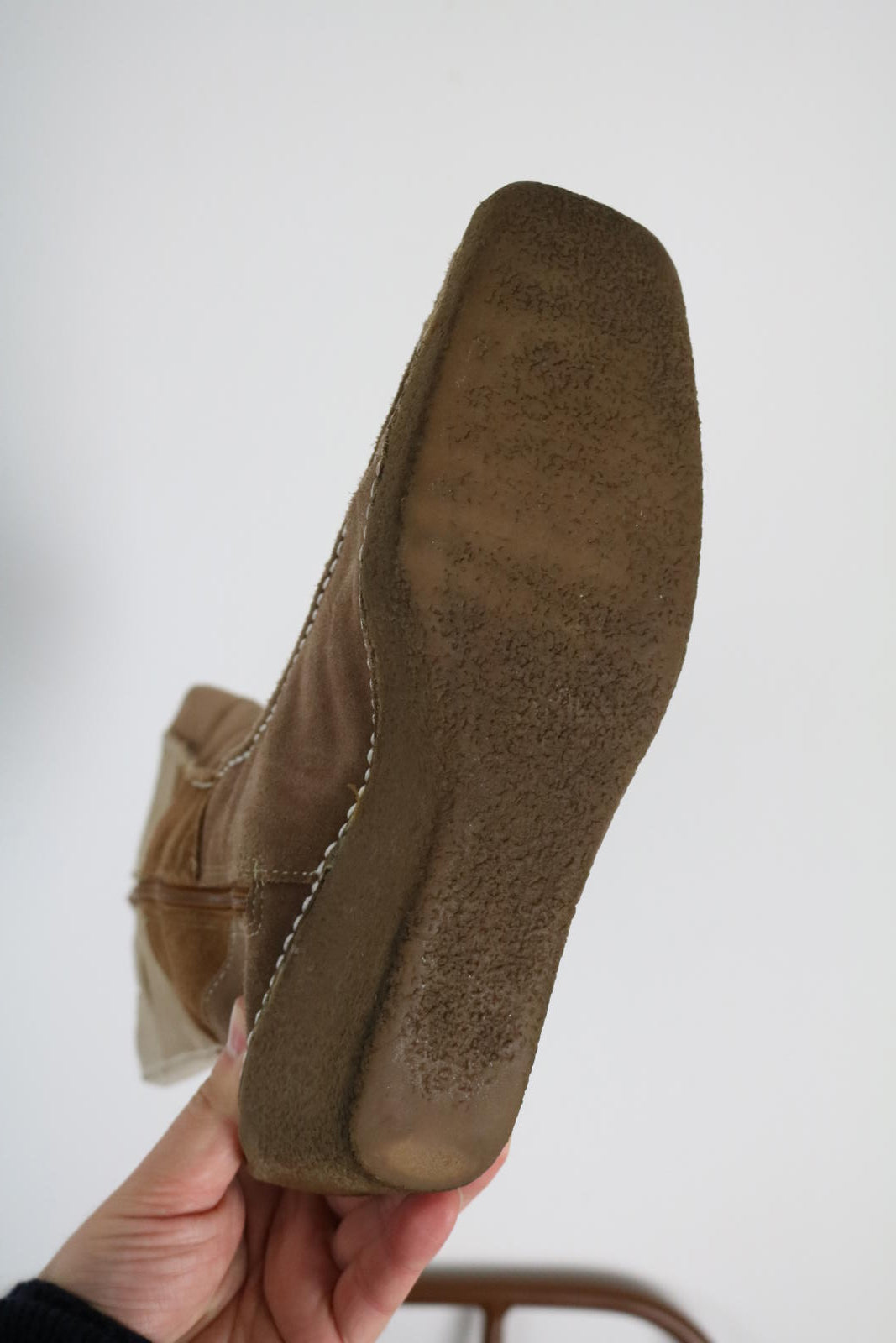 Y2K Suede Wedge Boots UK7 (26cm)