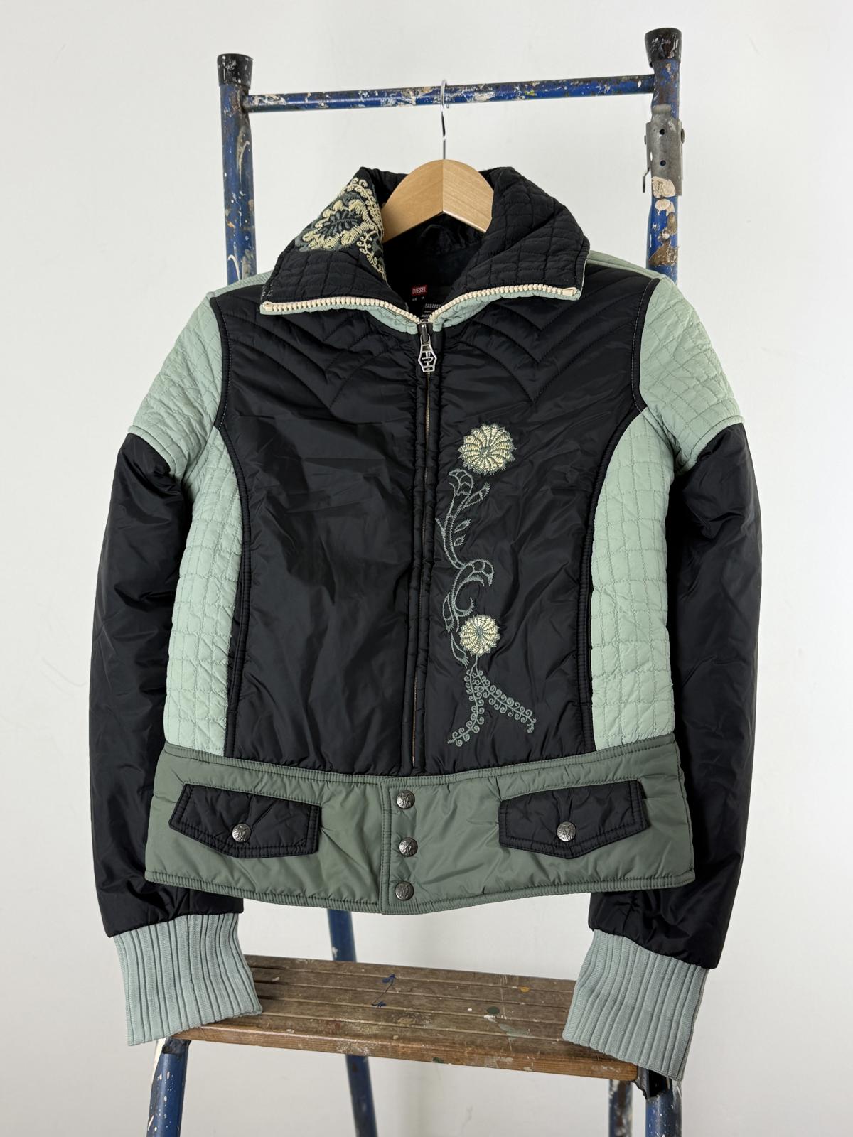 Diesel Y2K Cropped Puffer Jacket Medium Ladies