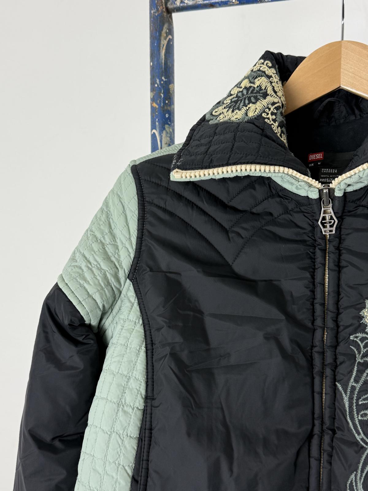 Diesel Y2K Cropped Puffer Jacket Medium Ladies