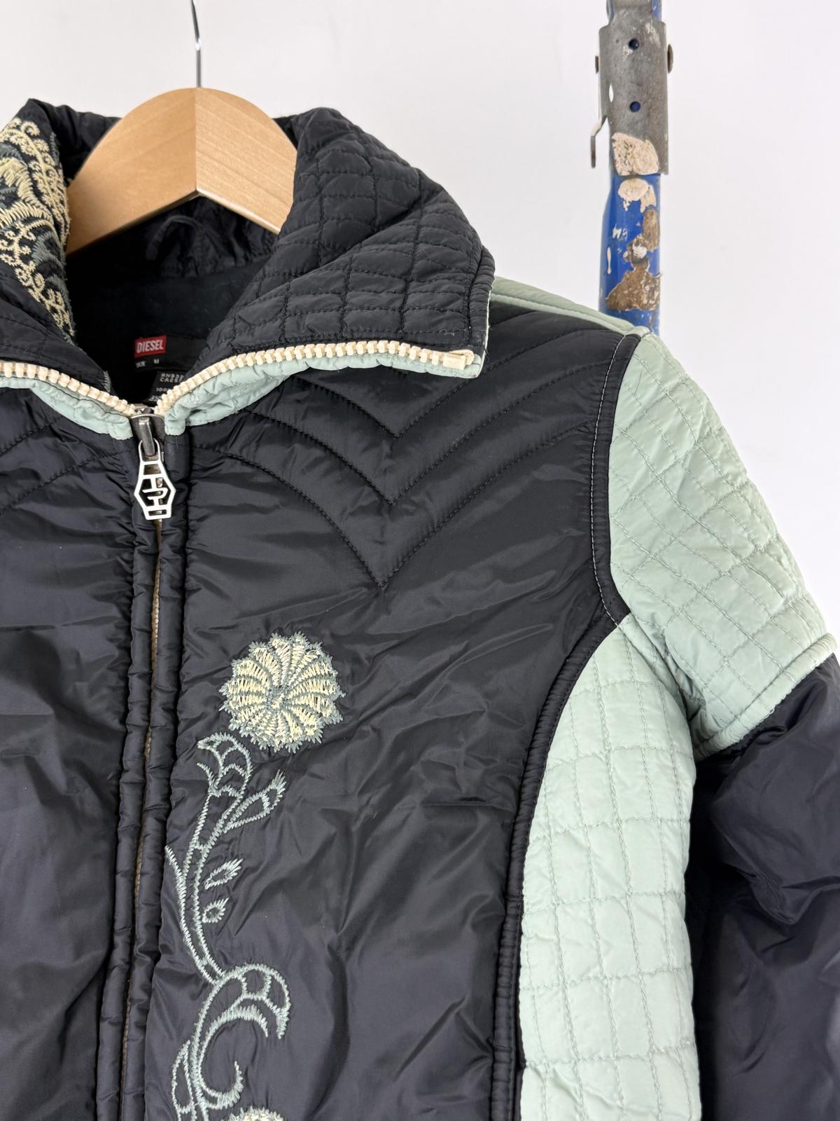 Diesel Y2K Cropped Puffer Jacket Medium Ladies