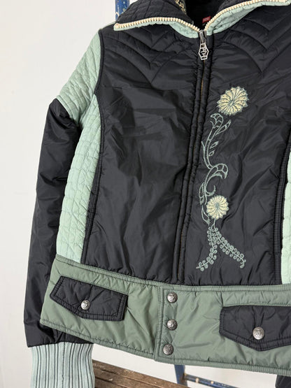 Diesel Y2K Cropped Puffer Jacket Medium Ladies