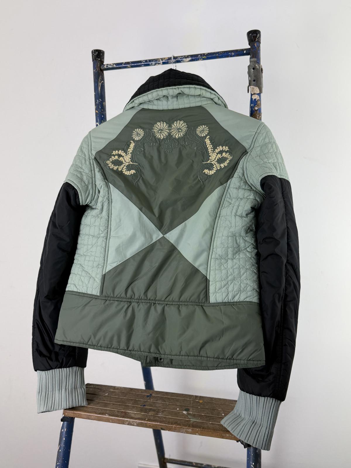 Diesel Y2K Cropped Puffer Jacket Medium Ladies