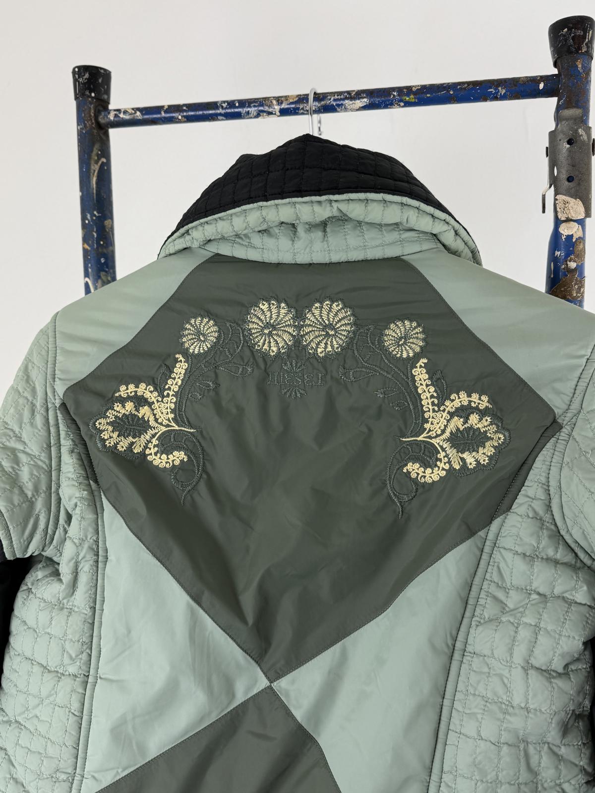 Diesel Y2K Cropped Puffer Jacket Medium Ladies