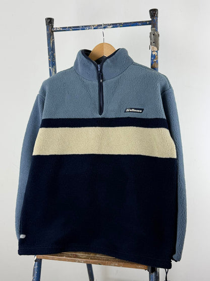 Ellesse 90s Pile Fleece 1/4 Zip Sweater Size 12 Ladies