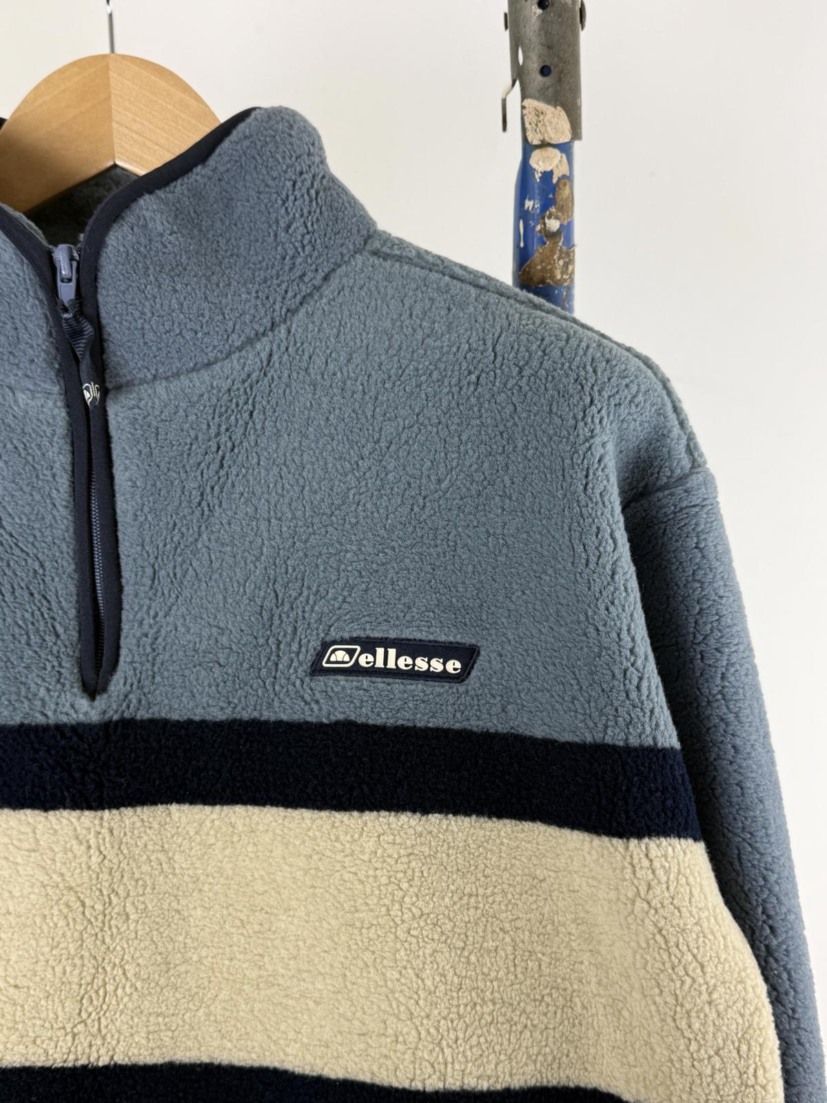 Ellesse 90s Pile Fleece 1/4 Zip Sweater Size 12 Ladies