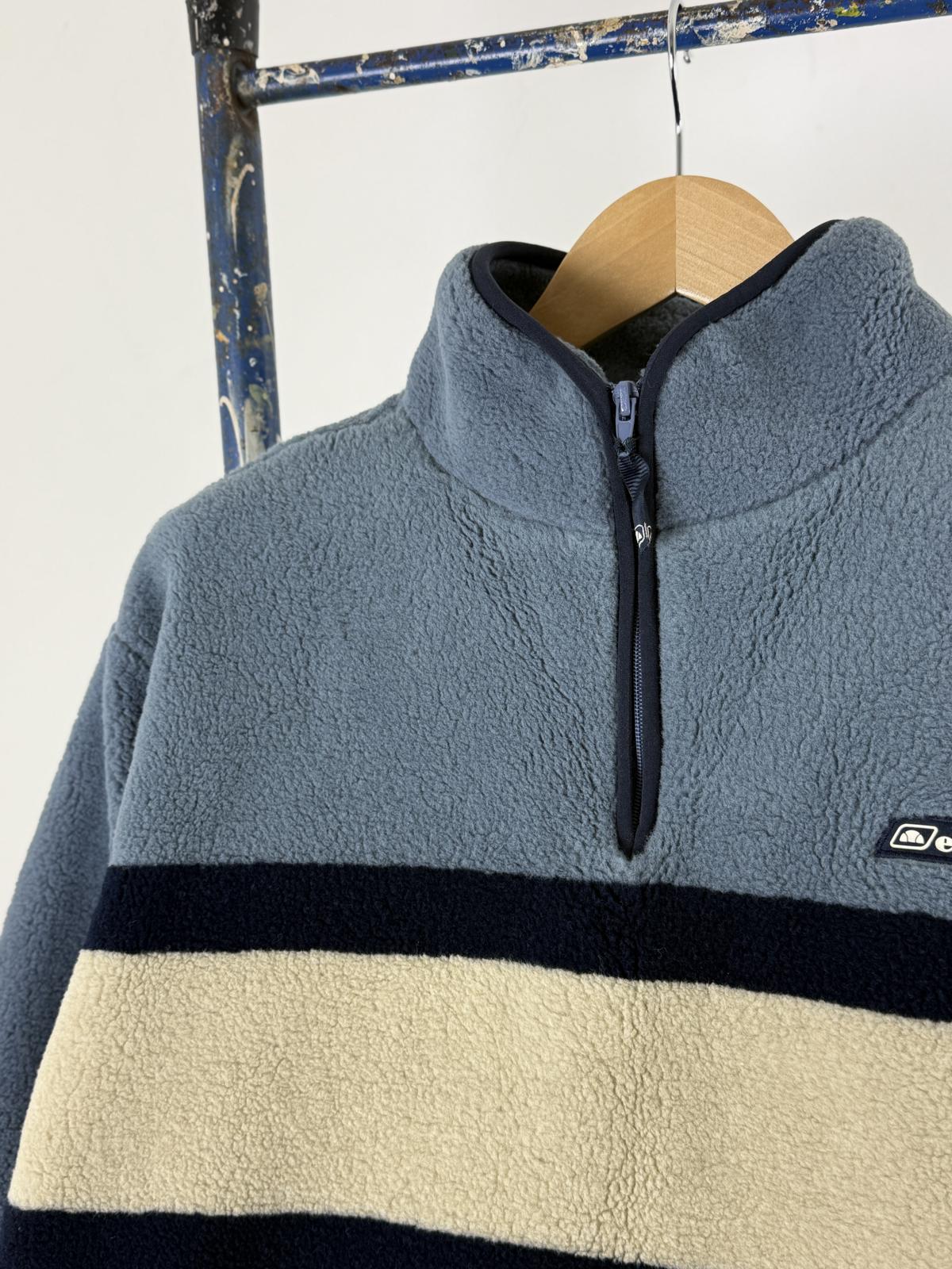 Ellesse 90s Pile Fleece 1/4 Zip Sweater Size 12 Ladies