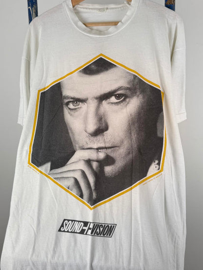 David Bowie Sound and Vision Vintage 1980s Single Stitch T Shirt XXXL