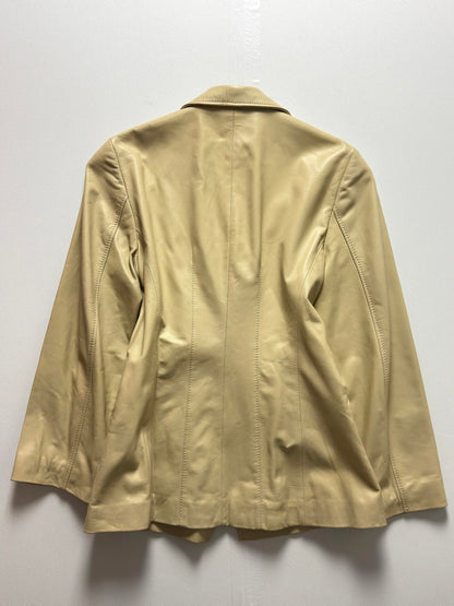 Gianfranco Ferre Leather Beige Ladies Jacket Medium