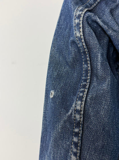 Diesel Y2K Denim Biker Jacket Medium Mens