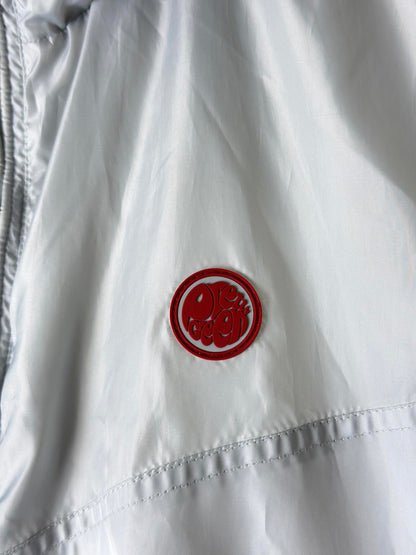 Pretty Green Zip Jacket Medium Cagoule Silver Mens