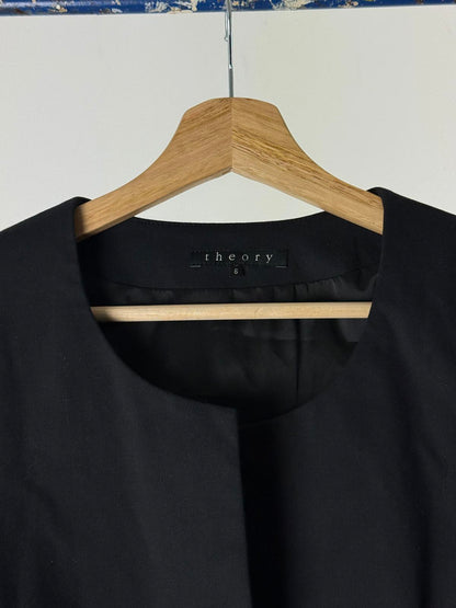 Theory Black Blazer UK10 Wool Blend