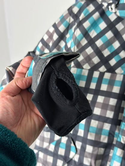 O'Neill Ski Jacket XL Ladies Y2K Check Baby Blue