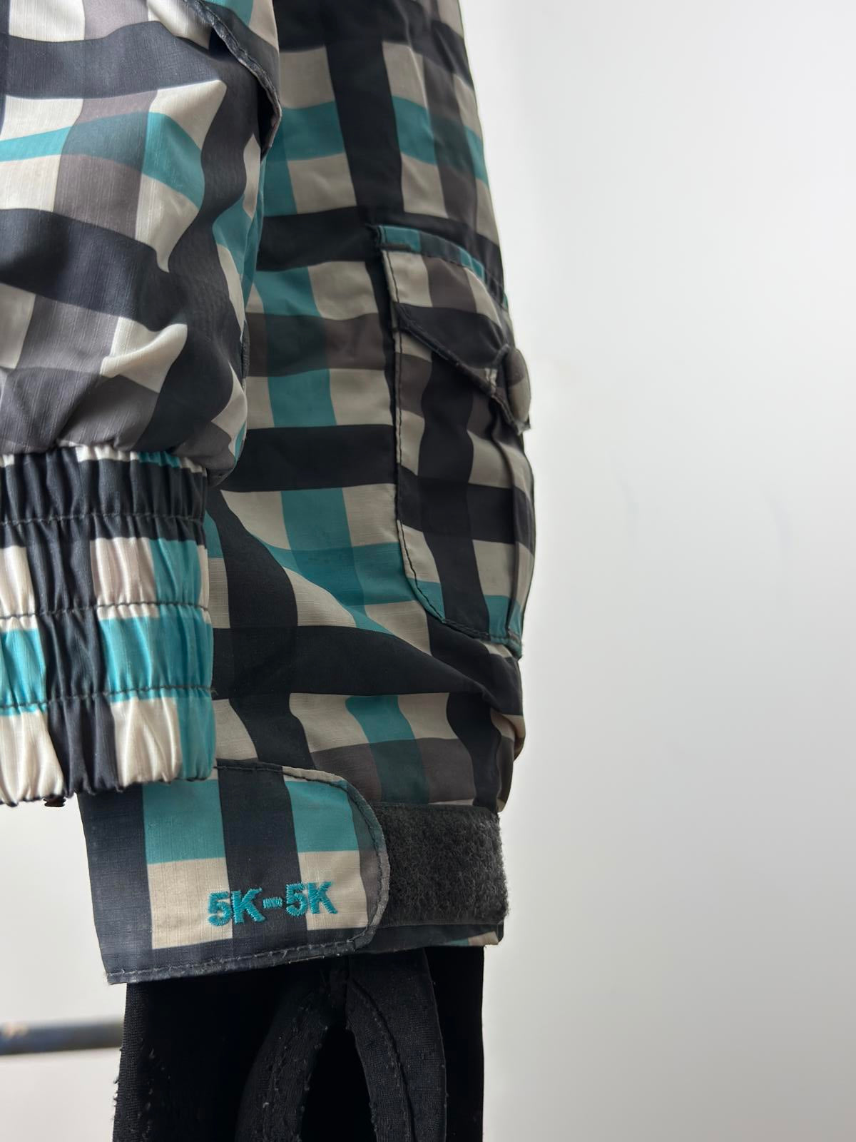 O'Neill Ski Jacket XL Ladies Y2K Check Baby Blue