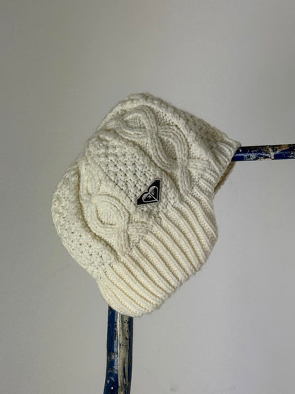 Quiksilver Y2K Knit Beanie Cap Roxy Cream White
