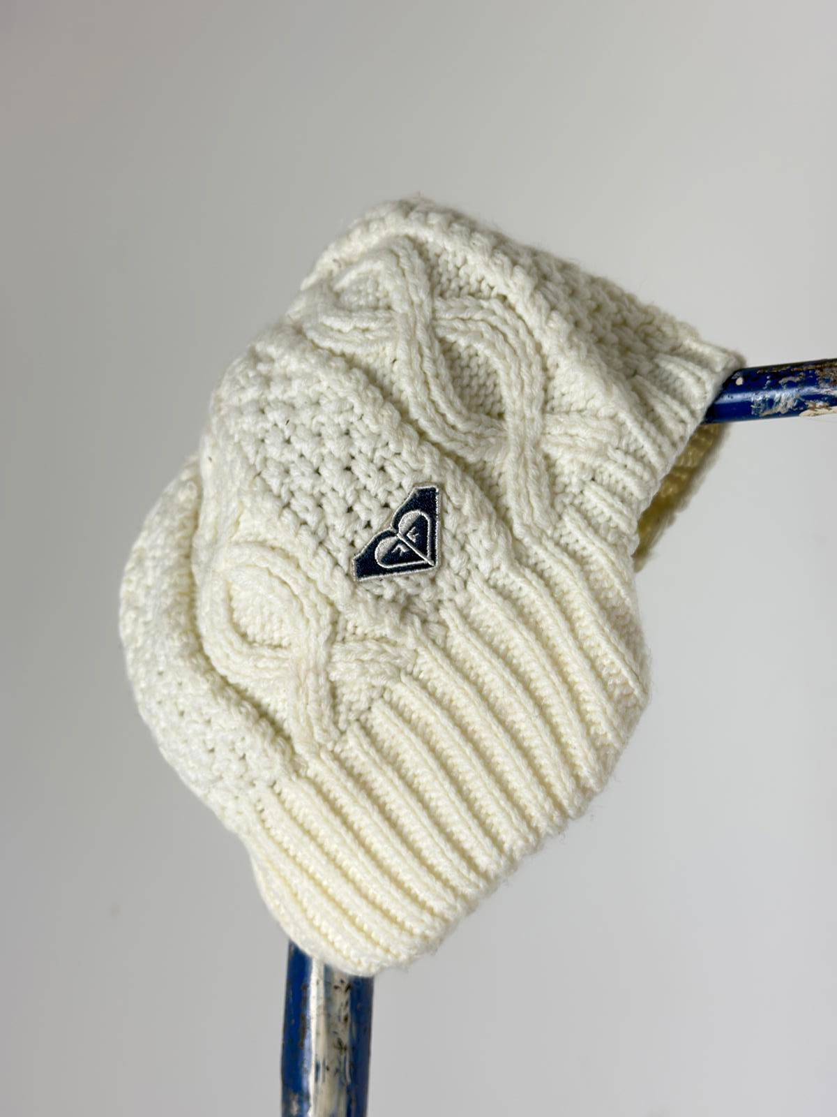 Quiksilver Y2K Knit Beanie Cap Roxy Cream White