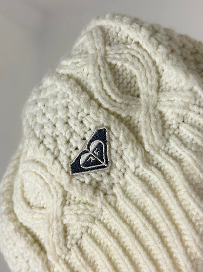 Quiksilver Y2K Knit Beanie Cap Roxy Cream White