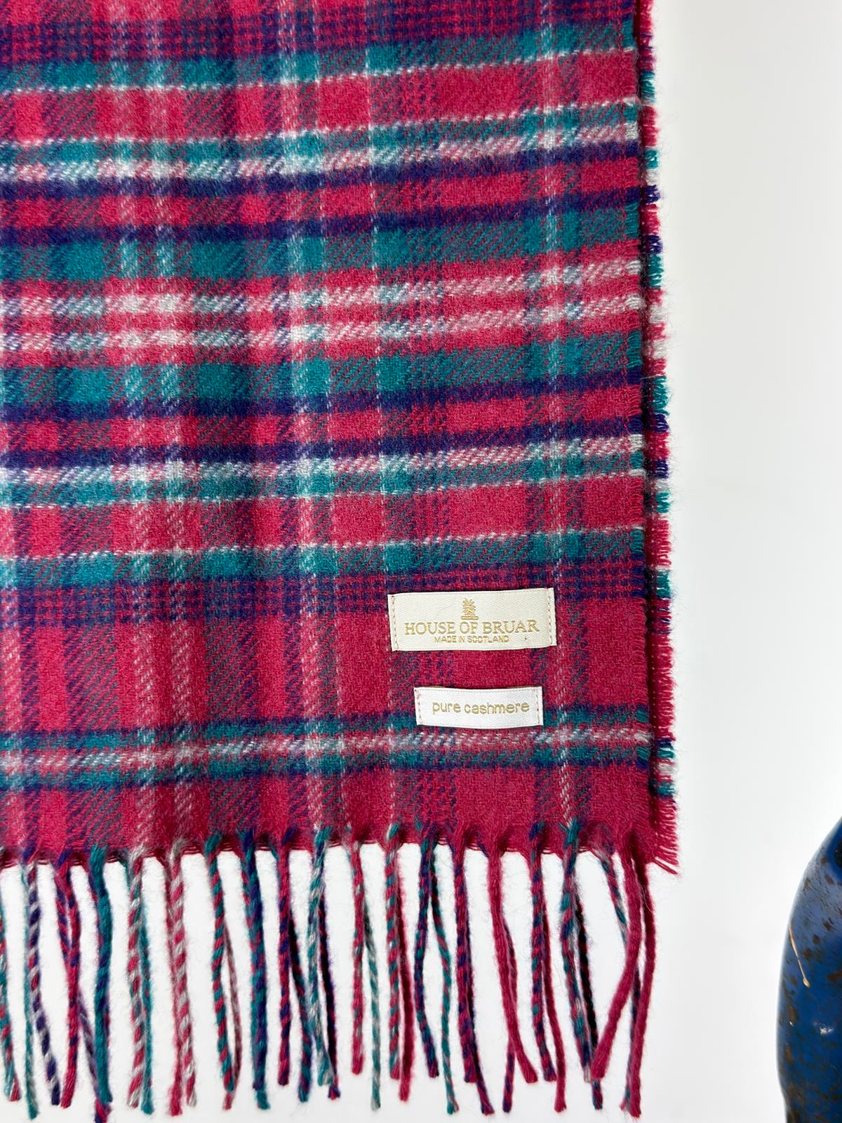 House of Bruar Pure Cashmere Scarf Plaid