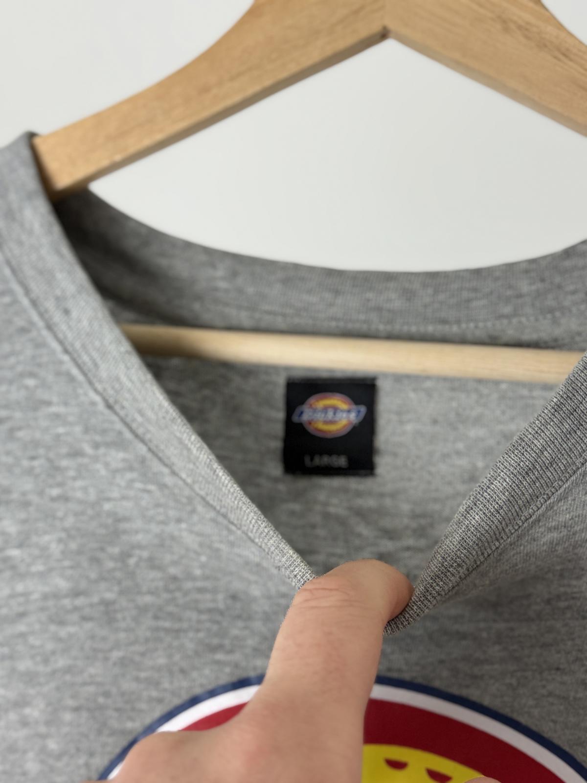 Dickies Logo T Shirt Large Grey Mens