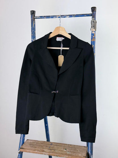 Max & Co Elasticated Cropped Blazer Small Black