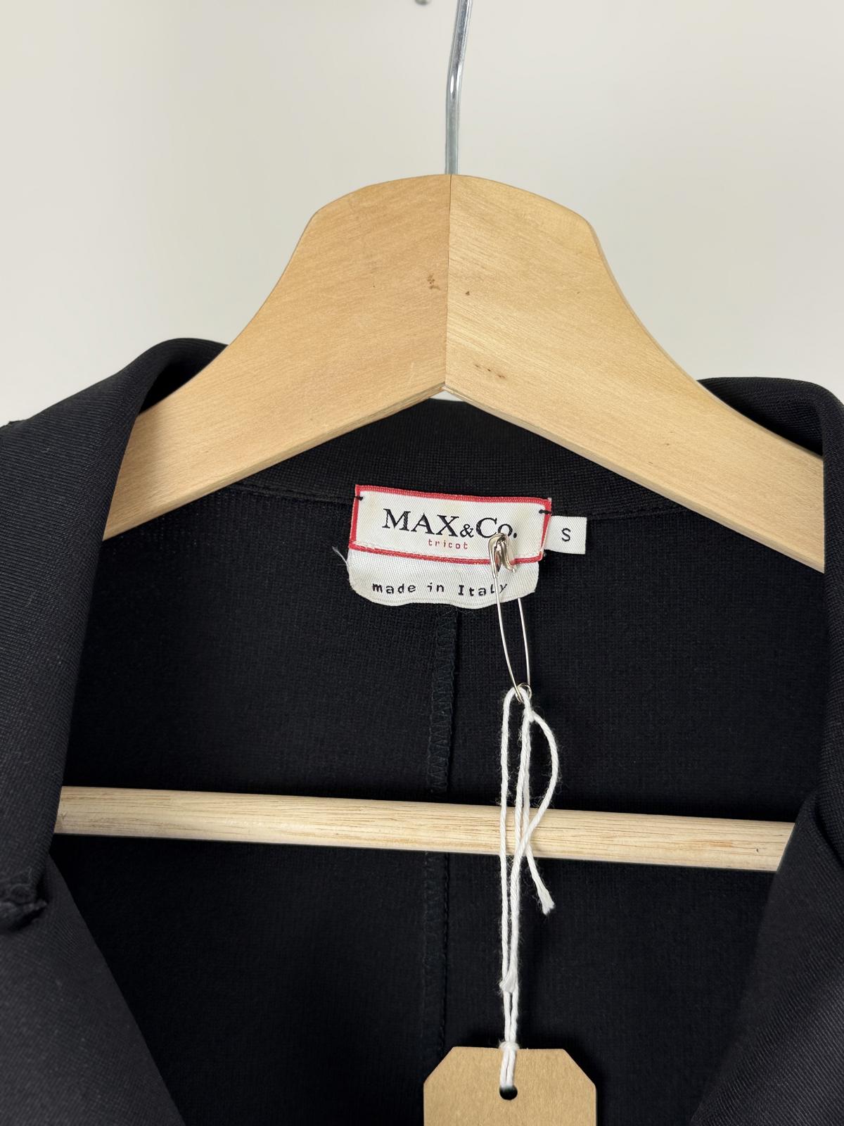Max & Co Elasticated Cropped Blazer Small Black
