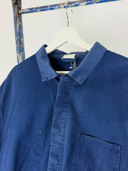 French Work Jacket XL Herringbone Tweed Vintage