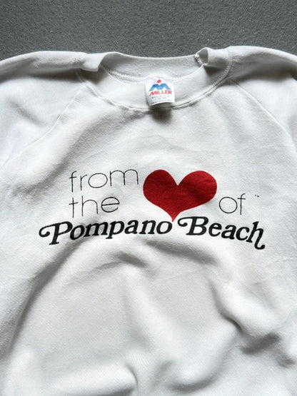 Vintage 80s Pompano Beach Sweatshirt Ladies Large