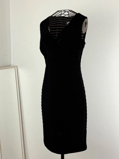 Tiana B Black Fitted Vintage Dress Small 8