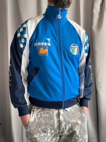 80s Italy Football Team Diadora Track Jacket Medium