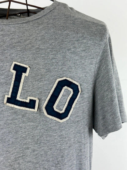 Polo Ralph Lauren T Shirt Medium Grey Spellout