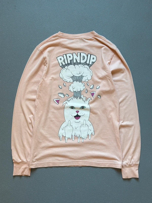 RipnDip Cat Long Sleeve T Shirt Small