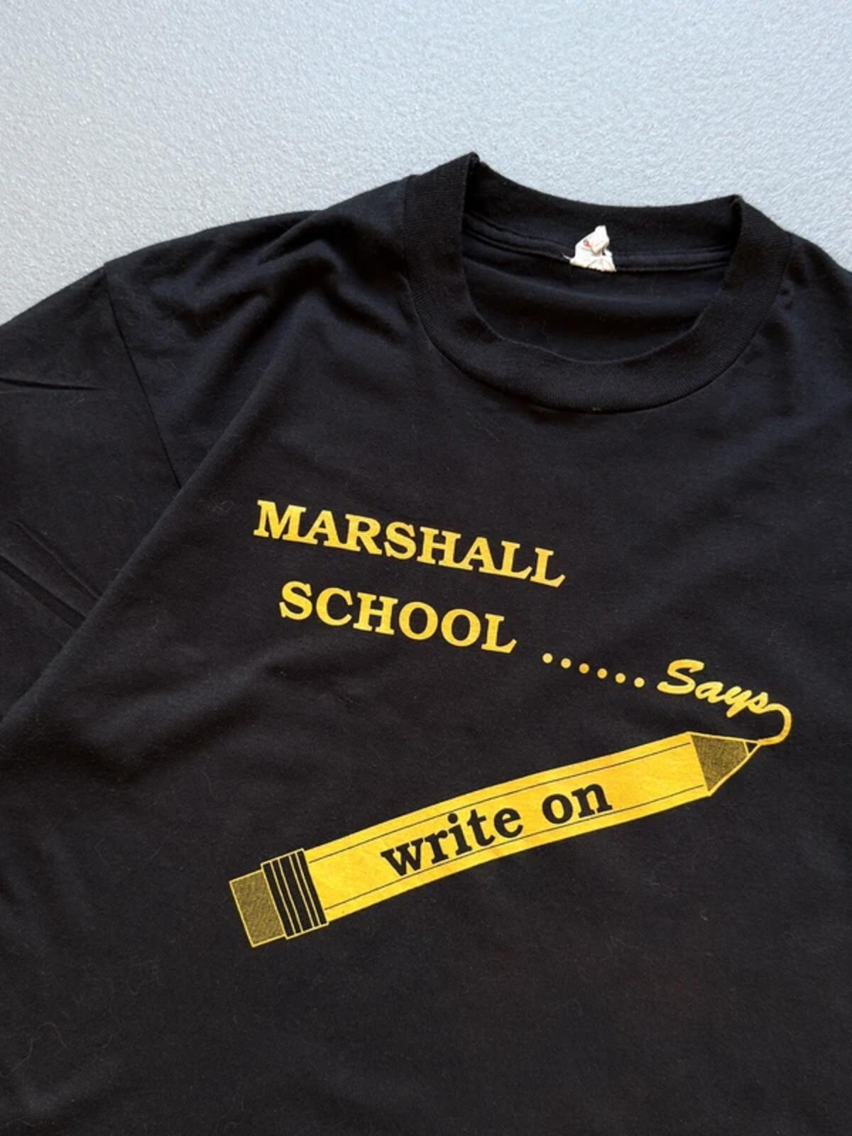 Vintage 80s Single Stitch School T Shirt Large