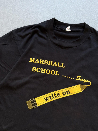 Vintage 80s Single Stitch School T Shirt Large