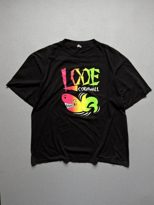 Vintage Surfer Looe Cornwall 90s T Shirt XL