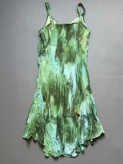 Y2K M&S Floaty Ruffled Strap Dress Maxi Size 12