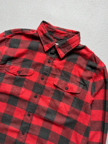 Red & Black Lumberjack Flannel Shirt Large American Eagle