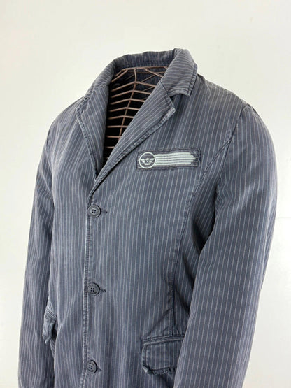 Armani Pinstripe Blazer Jacket Medium Ladies