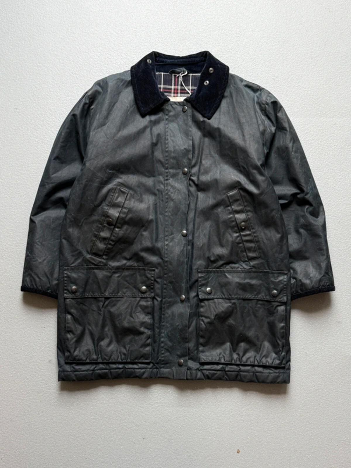 St Michael M&S Vintage Wax Coat Medium Navy