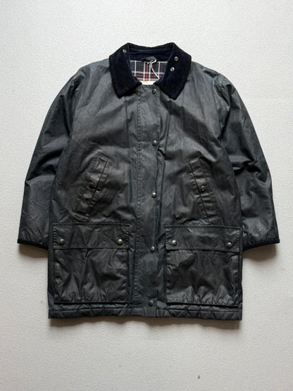 St Michael M&S Vintage Wax Coat Medium Navy