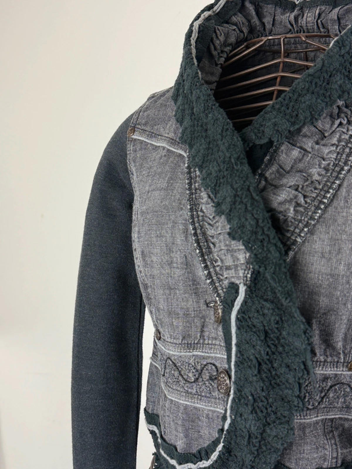 Y2K Cropped Gothic Blazer Jacket XS